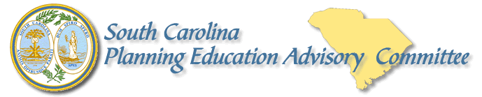 South Carolina Planning Education Advisory Committee Title Banner and State Seal
