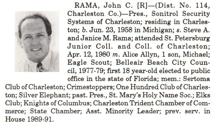 Representative John C. Rama biography