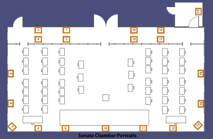 Portrait Map of the Senate Chamber